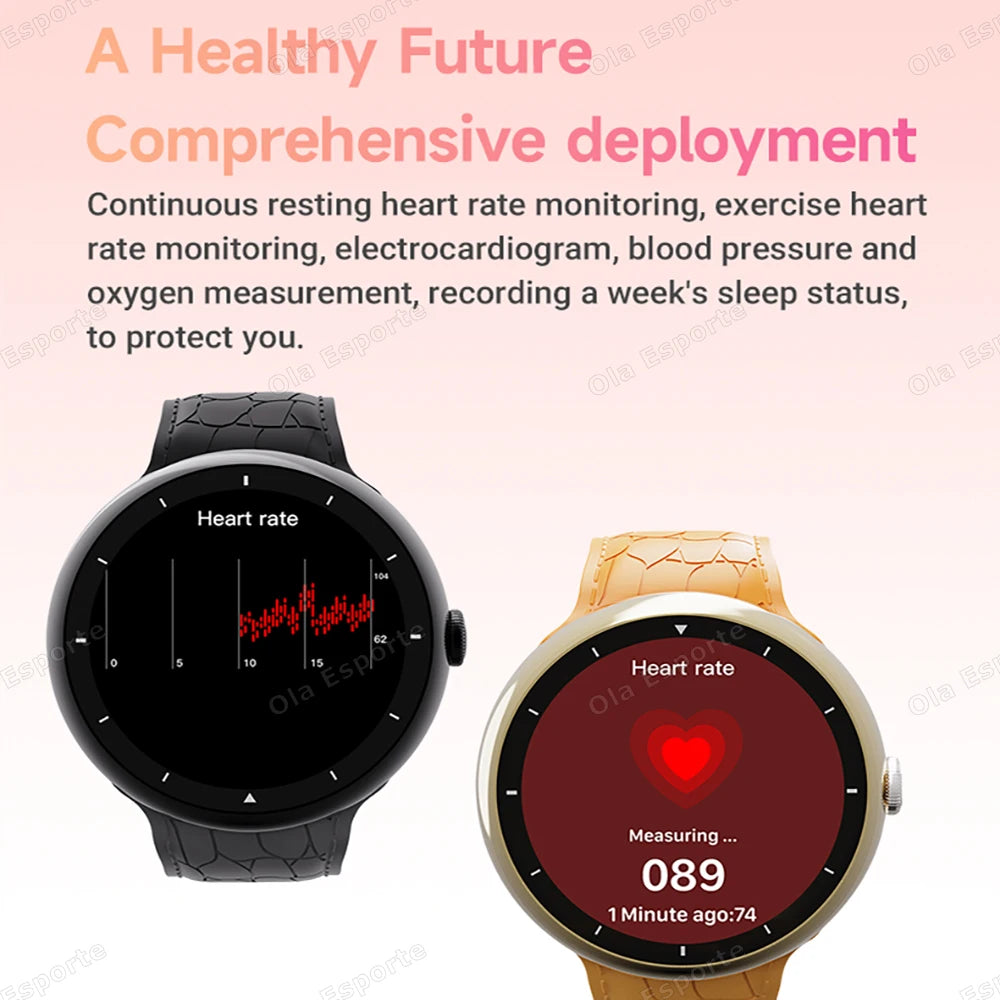 New Waterproof Smart Watch 2025 Heart Rate Multi-Strap Sleep Monitoring Sports Bluetooth Call Men Women
