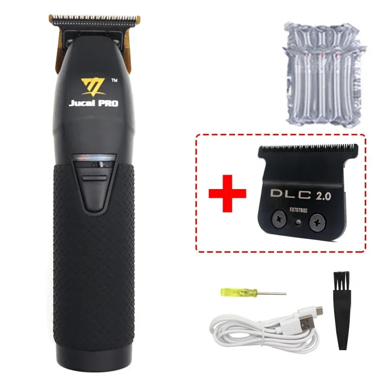 JUCAI Pro Wireless Hair Clipper – 0 Tooth Pitch, 7200RPM, Ultra-Thin Design
