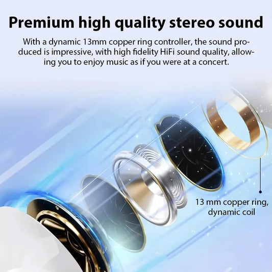 2025 TWS A9 Pro Fone Bluetooth Earphones Wireless Headphones with Mic Touch Control Wireless Bluetooth Headset Pro Earbuds