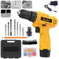 Cordless Brushless Lithium Drill Electric Dual Speed Impact Battery Powered Multi Function Drilling Tool