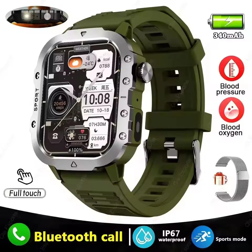 New GPS Sport Smart Watch Waterproof  BT Call MilitaryGrade Outdoor IP67 for Men Women Fashion Business