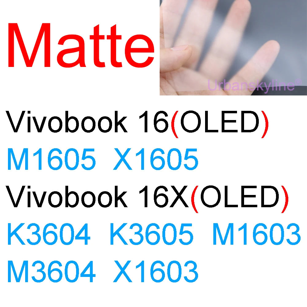 Screen Protector for ASUS Vivobook 14 Pro 14X OLED 15 15X 16 16X 17 17X 13 12 S Flip GO HD Clear Guard Matte Frosted Skin Film