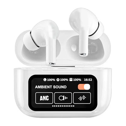 A9Pro Black in Ear Multi Function Touch Screen Wireless Bluetooth Earphones Compatible with Dual System 5.4 Bluetooth Waterproof