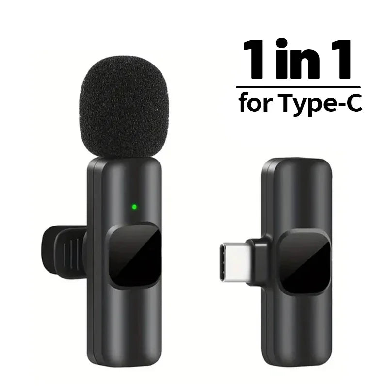 Wireless Lavalier Microphone – Mini Mic for iPhone, Android & Laptop, Live Streaming, Gaming & Recording