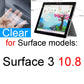 Screen Protector for Surface Pro 10 9 8 7 6 5 4 3 2 X for Microsoft Laptop 7 GO 3 Book 3 2 1 RT Film Clear Studio HD Skin Guard
