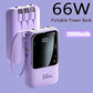 NEW 20000mAh Mini Power Bank 66W Portable Charger Fast External Spare Battery for IPhone Huawei Xiaomi Phone
