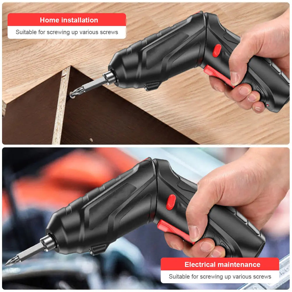 3.6V Rechargeable Cordless Electric Screwdriver with Lithium Battery