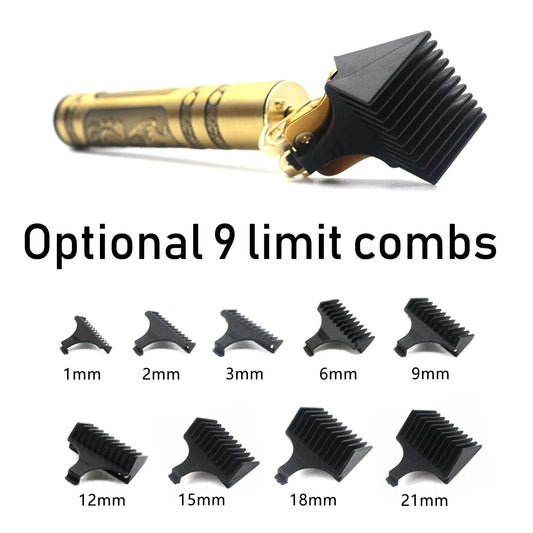 Vintage T9 Cordless Hair Clipper – Professional Barber Trimmer & Beard Shaver