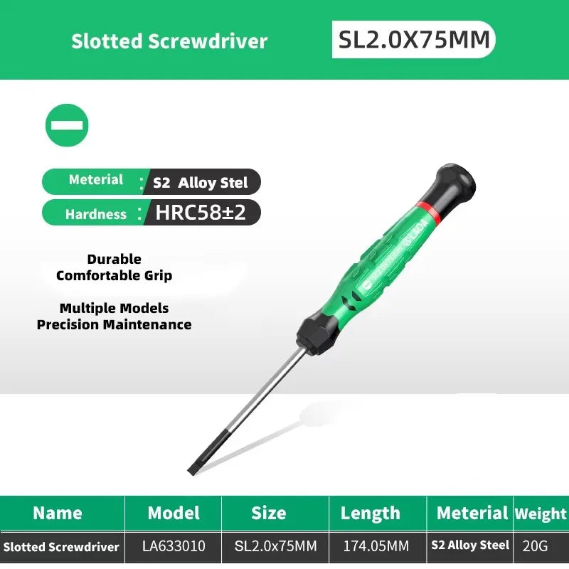 LAOA 1pcs precision screwdriver SL1.0-4.0  phillips mini  phillips plum blossom T5-T20