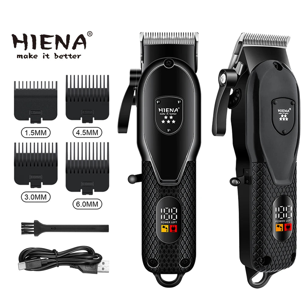 HIENA Professional Hair Clipper – Electric Trimmer & Shaver for Men