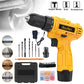 Cordless Brushless Lithium Drill Electric Dual Speed Impact Battery Powered Multi Function Drilling Tool
