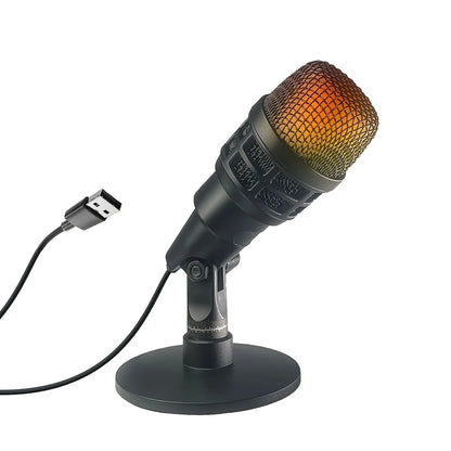 Mini USB RGB Condenser Microphone – Noise Reduction Mic for Streaming, Gaming & Calls