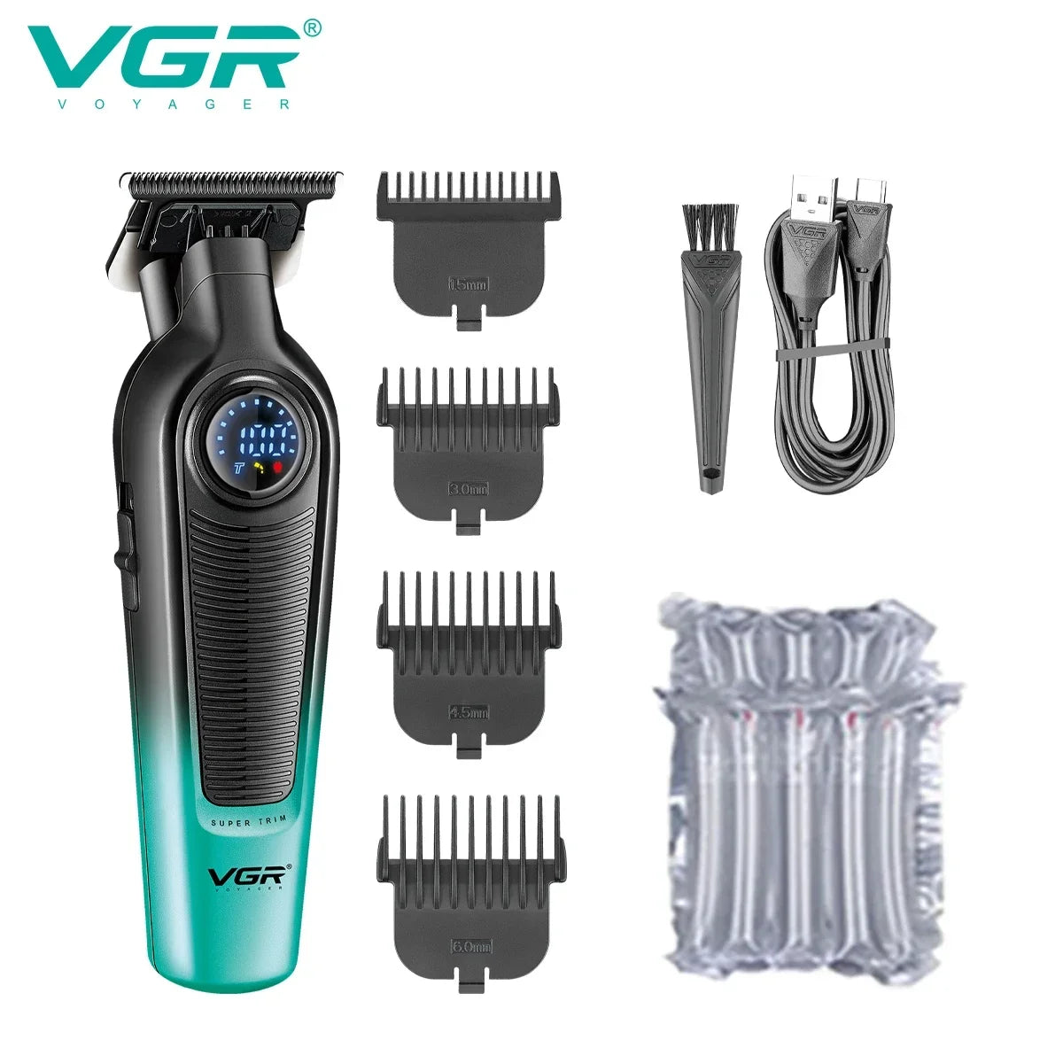 VGR V-996 Professional Hair Clipper – Cordless, Rechargeable, Barber Trimmer