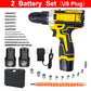 Lithium Electric Drill & Screwdriver Set with Accessory Box