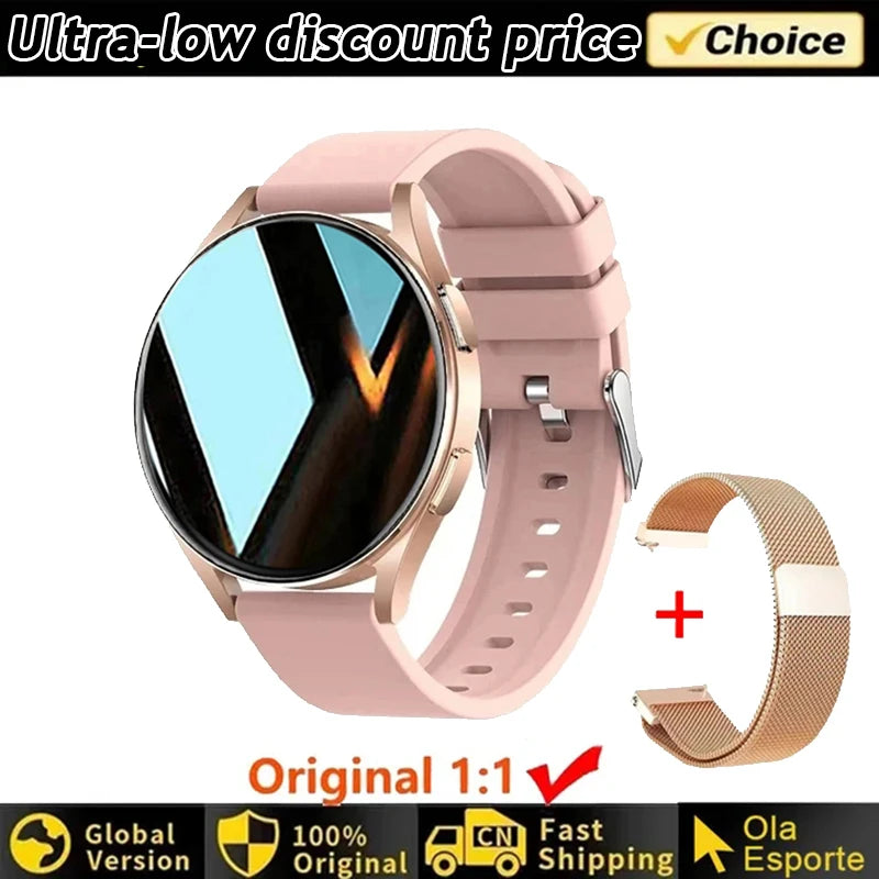Smartwatch Women Watch 6 Health Monitoring Watch Waterproof Voice Assistant Bluetooth Call 2025 New Sports Watch