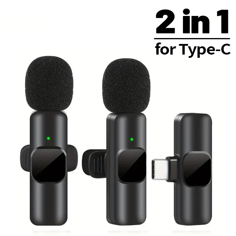 Wireless Lavalier Microphone – Mini Mic for iPhone, Android & Laptop, Live Streaming, Gaming & Recording