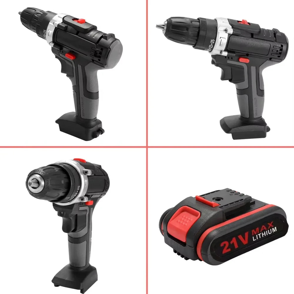 21V Cordless Impact Drill – High Power DIY Tool