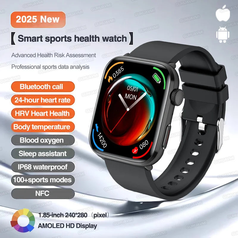 2025 Series 10 Thinstant classic Smart Watch Men Bluetooth Call AMOLED Screen NFC IP68 GPS Sport Health Tracker Women