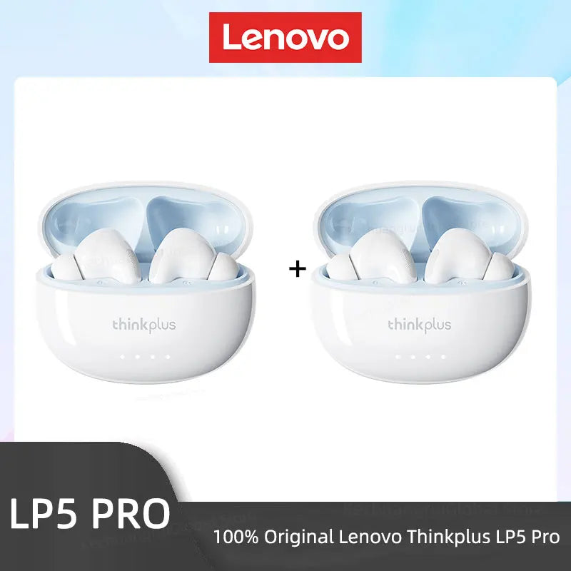 Lenovo LP5 PRO Wireless Bluetooth 5.4 Earphones TWS HiFi Sound Gaming LP5Pro Sport Long Standby with Mic 2025