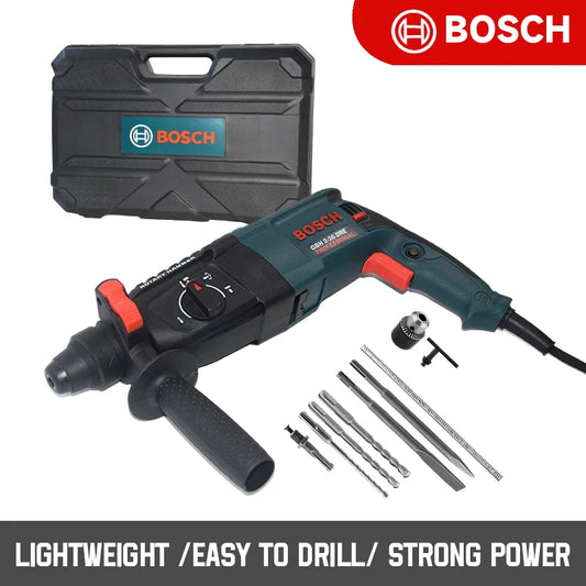 BOSCH GBH Industrial Rotary Hammer Drill with Accessories & 360° Handle
