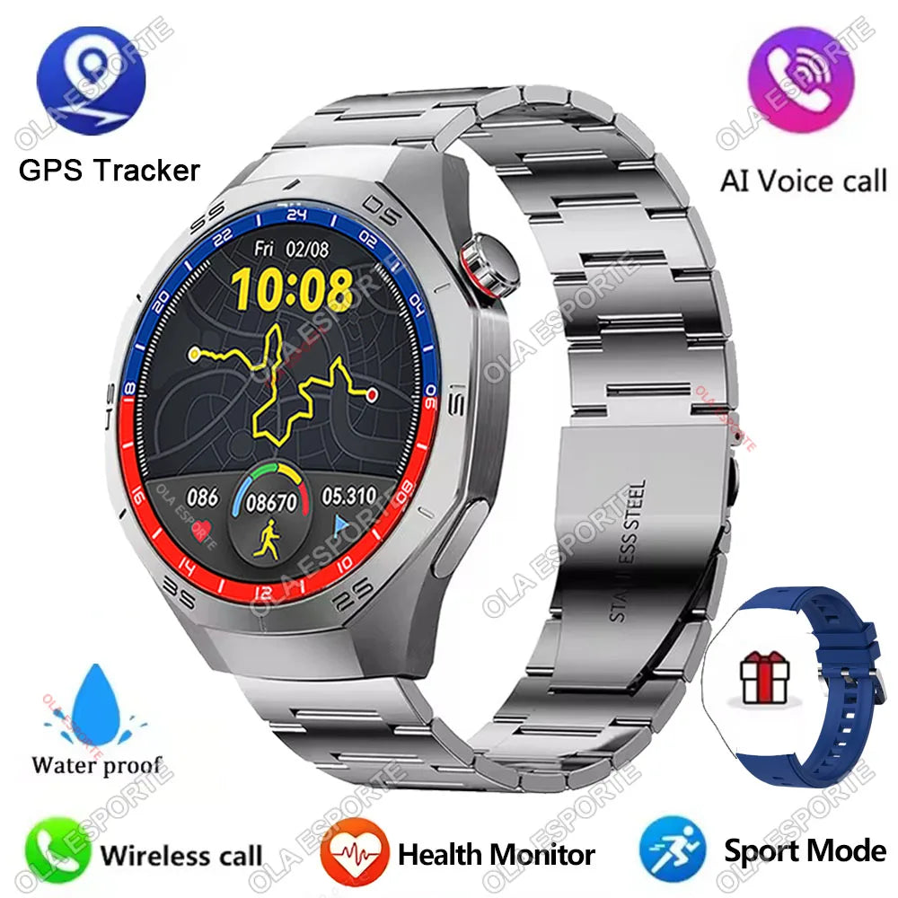 2025 New Watch 5 Pro Smart Watch 1.5“ AMOLED Screen NFC GPS Tracker BT Call Health Waterproof Men Women For Android