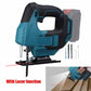 Cordless Jig Saw for Makita 18V-21V – LED & Infrared Cutting Assist (No Battery)