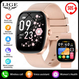 LIGE 2025 Men Smart Watch Women Health Monitor Bluetooth Call Sports Fitness Waterproof Physical Health Ladies Gifts