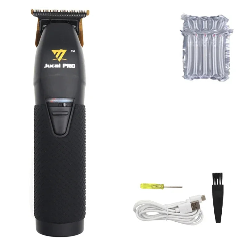 JUCAI Pro Wireless Hair Clipper – 0 Tooth Pitch, 7200RPM, Ultra-Thin Design