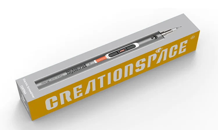 CreationSpace 3.7V Electric Precision Screwdriver Set – 60 Magnetic Bits, Type-C Charging for Gamepads, Phones & Watches