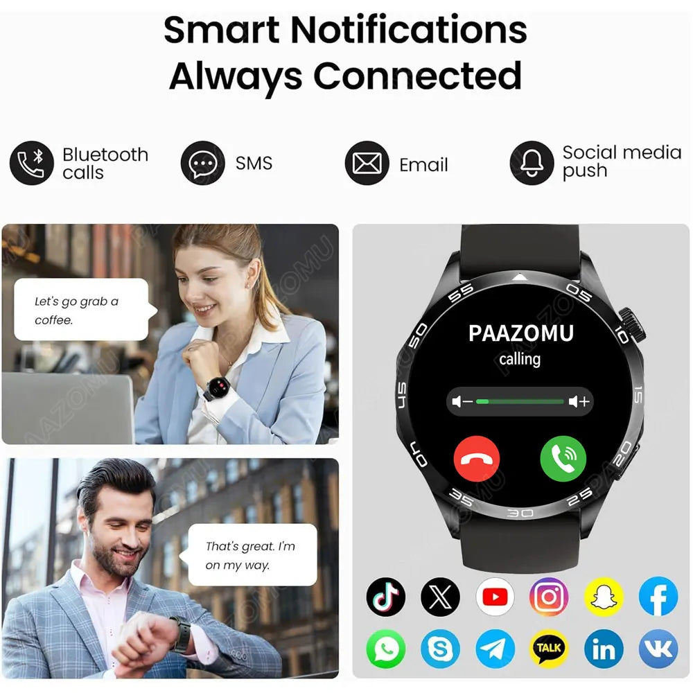 2025 New For Huawei Smart Watch Men Watch 4 Pro+ 1.50 Inch HD Screen Bluetooth Call Health Monitoring New Watch 4