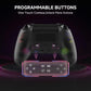 Transparent HG-04D Wireless Controller for PS5/PC/iOS/Android/Steam – BT 5.3, Macro, Touchpad, Hall Triggers