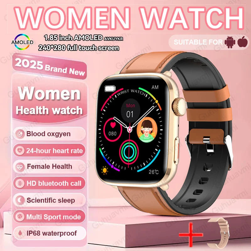 2025 New For Xiaomi Women AI Smart  watchDiagnosis Smart Watch HRV+PPG Blood Pressure Blood oxygen Health monitor IP68 NFC