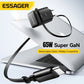Essager 65W GaN Fast Charger with Retractable Cable PDfor Laptop Macbook iPhone 16 15 14 Xiaomi Type-C