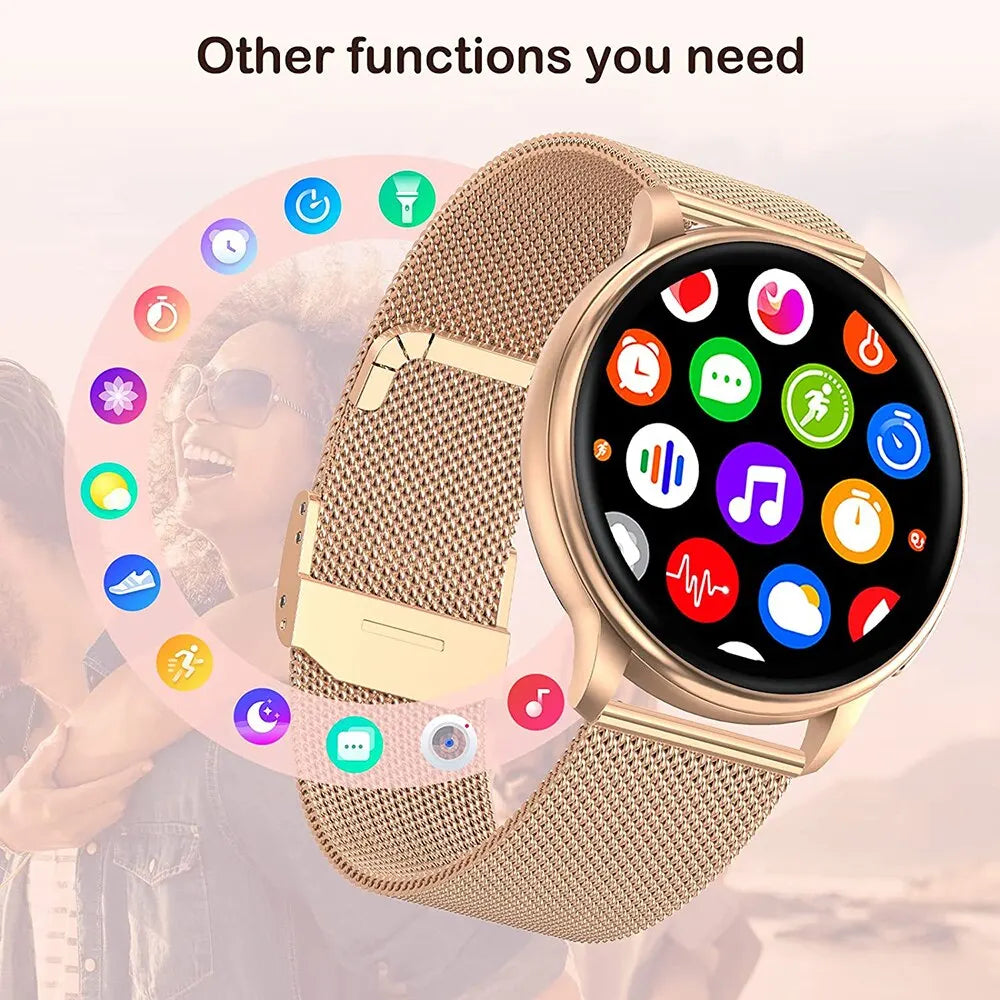 MEVADEN Bluetooth Call Smart Watch Women Custom Dial Men Sport Fitness Tracker Heart Rate  For Android IOS Y22