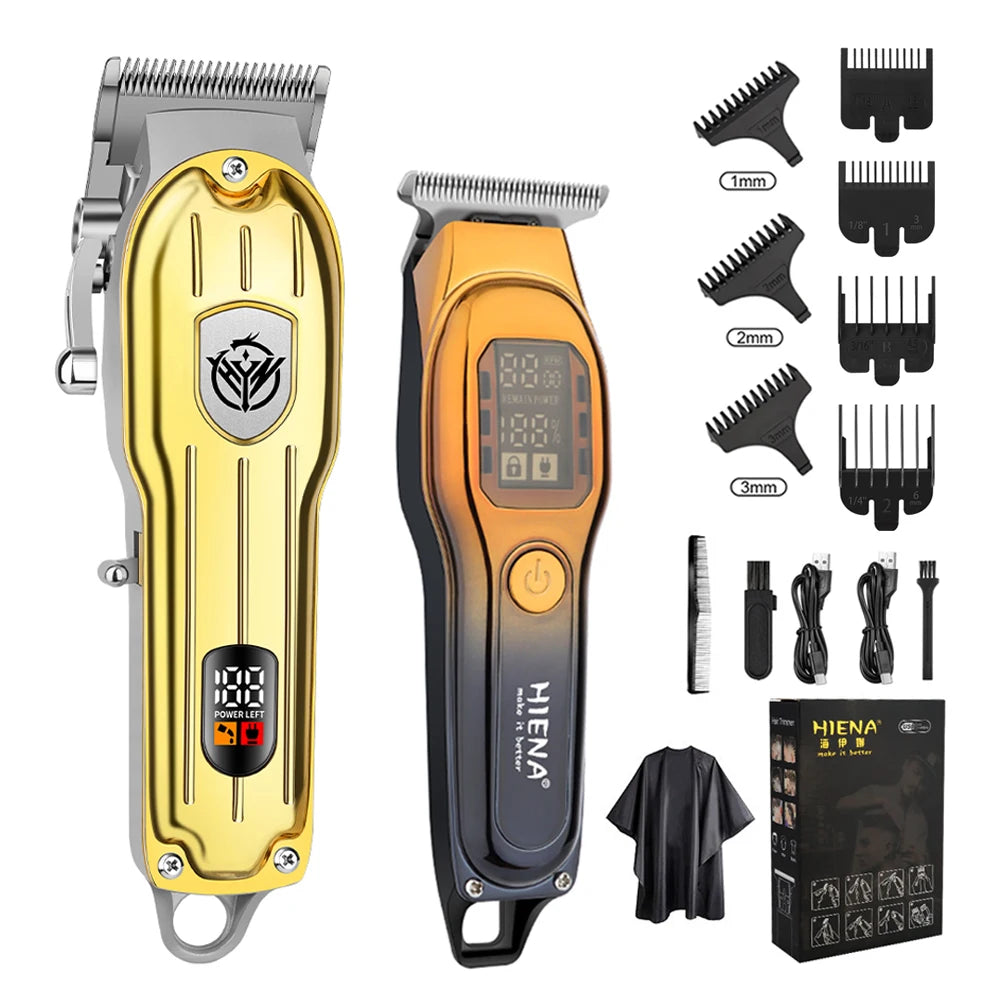 HIENA Professional Hair Clipper – Carving & Gradient Trimmer, Cordless