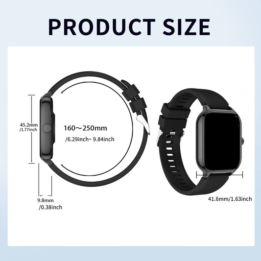 Smart watch, wireless calling/dial, multi-Sport mode, calling reminder and rejection,fitness monitoring, for iPhone/Andriod