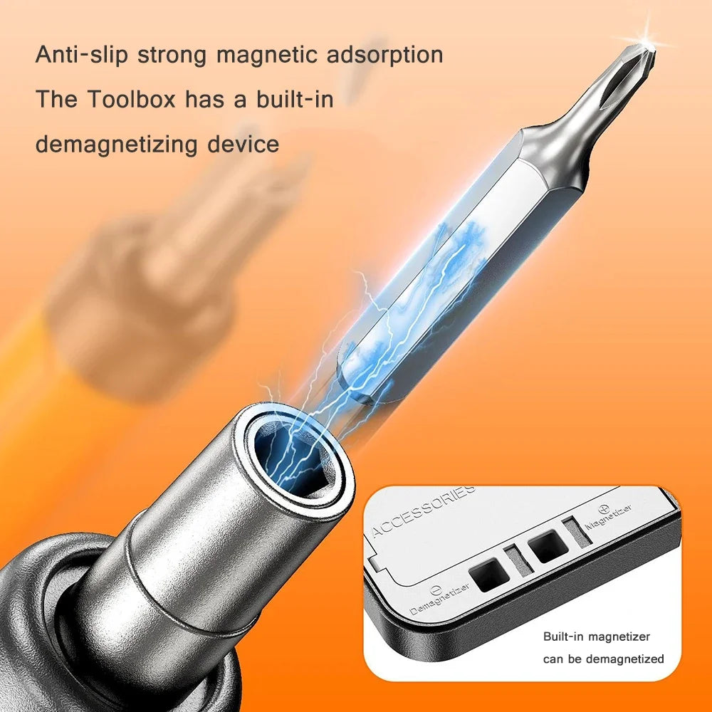 Rechargeable Electric Precision Screwdriver Set – Wireless Mini Power Tool Kit for Mobile & PC Repair