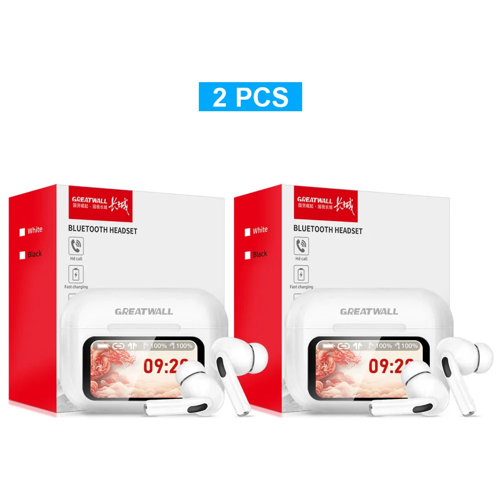 Original GREATWALL TWS Wireless Bluetooth Earphones HiFi HD Call Earbuds Music Headsets Touch Control With Built-In Microphone