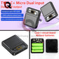 1Pcs Mini 3 18650 Batteries Power Bank Dual USB Battery Pack Digital Display Transparent Screen  For Xiaomi Lphone