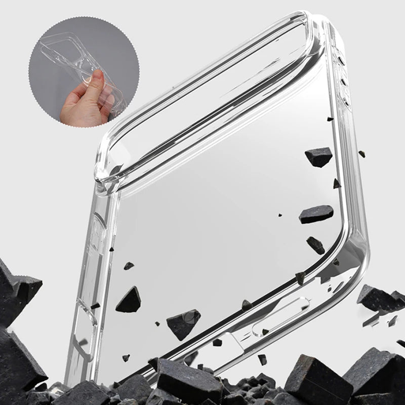 Transparent Soft Silicone TPU Phone Case For iPhone 17 Pro Max Ultra Thin Clear Shockproof Cases For iPhone 17 Air Back