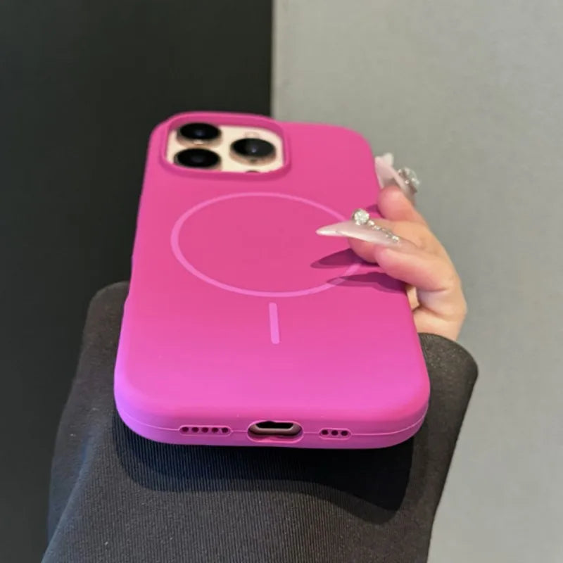 Original Liquid Silicon Magsafe Case For iPhone 17 Air 16 15 Plus 14 13 12 11 Pro Max Magnetic Wireless Charge Soft Rubber