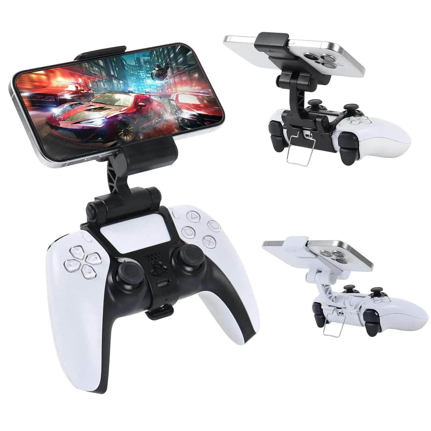 Adjustable Phone Clip for PS5 Controller – Mobile Gaming Mount for DualSense