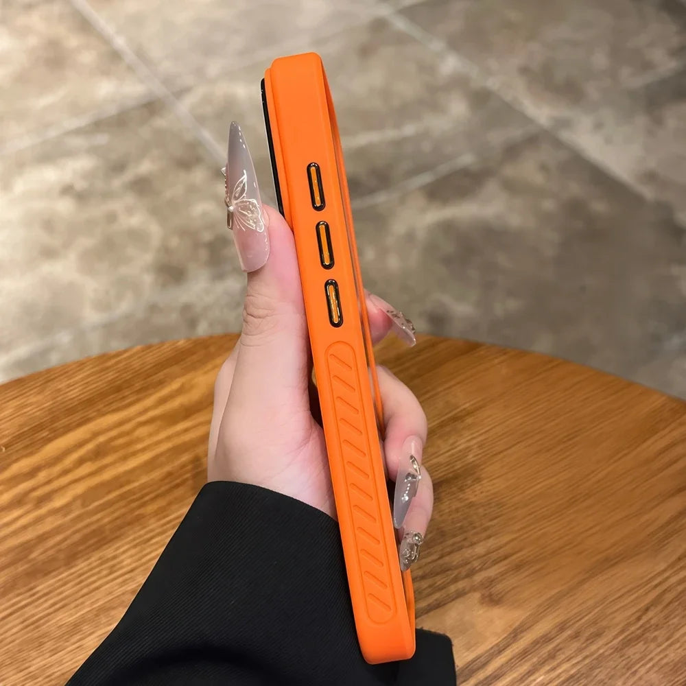 17 ProMax Original Anti-skid Bumper Magsafe Case for iPhone 16 15 14 13 Pro Max Plus 17Air PC TPU Armor Magnetic For 17Pro