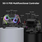 Transparent HG-04D Wireless Controller for PS5/PC/iOS/Android/Steam – BT 5.3, Macro, Touchpad, Hall Triggers