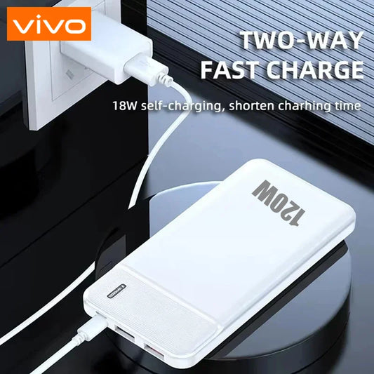 VIVO 120W 50000mAh Power Bank PD 20W Portable Fast Charger External Battery High Capacity For iPhone Samsung Xiaomi