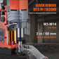 SucceBuy 1300W/1400W 2" Magnetic Drill Press - 810 RPM