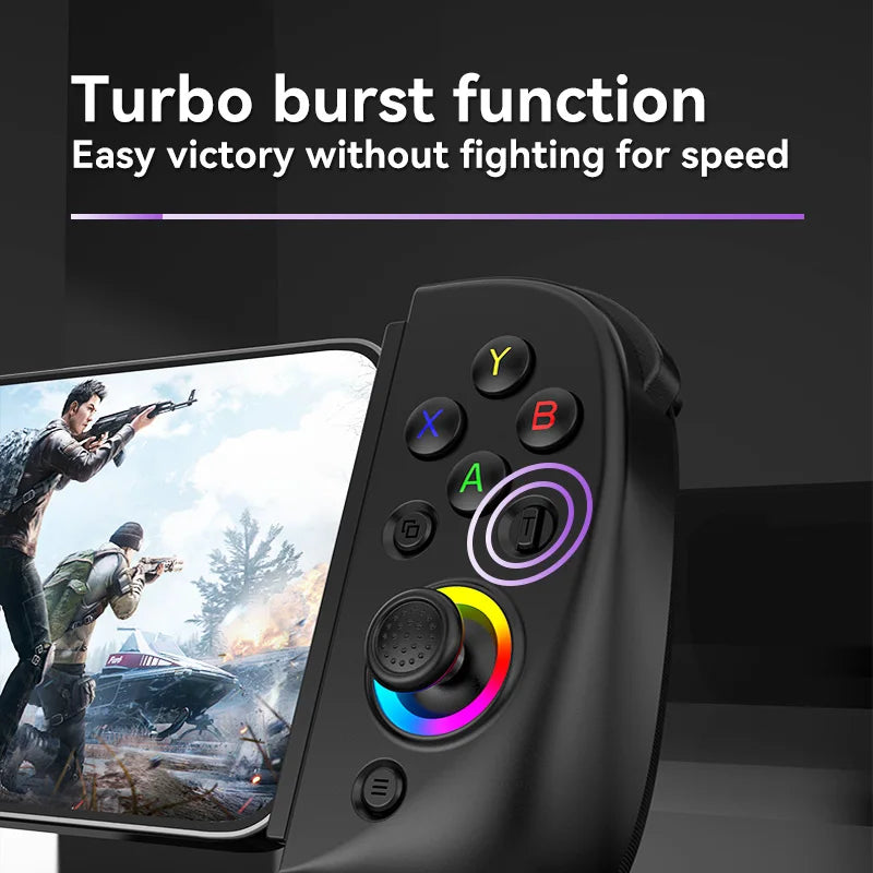 Hot Sale BSP D8 RGB Tablet Controller Wireless Handle For Switch Game Bluetooth Stretching Joystick For P3 P4 Android IOS Gamepa