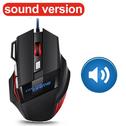 Wired Gaming Mouse Gaming Computer Mouse RGB Backlit Ergonomic Mouse Silent Rear Mouse LED 7 Button USB