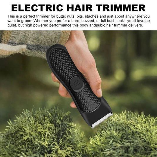 Cordless Waterproof Groin Hair Trimmer – Personal Electric Body Shaver for Men