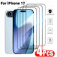 3/4PCS Tempered Glass For iPhone 17 16 Pro Max 17 Air Plus Full Glue Screen Protector Anti-scratch Glass HD Clear Cover